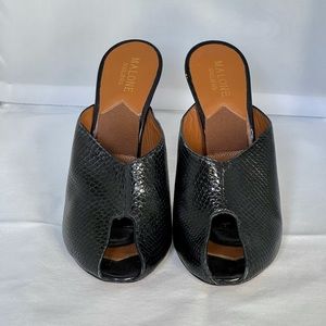Malone Souliers peep toe mules